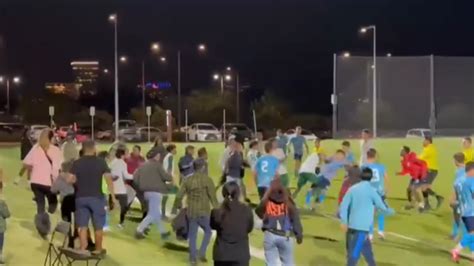 Violent brawl at soccer game caught on camera in Irvine